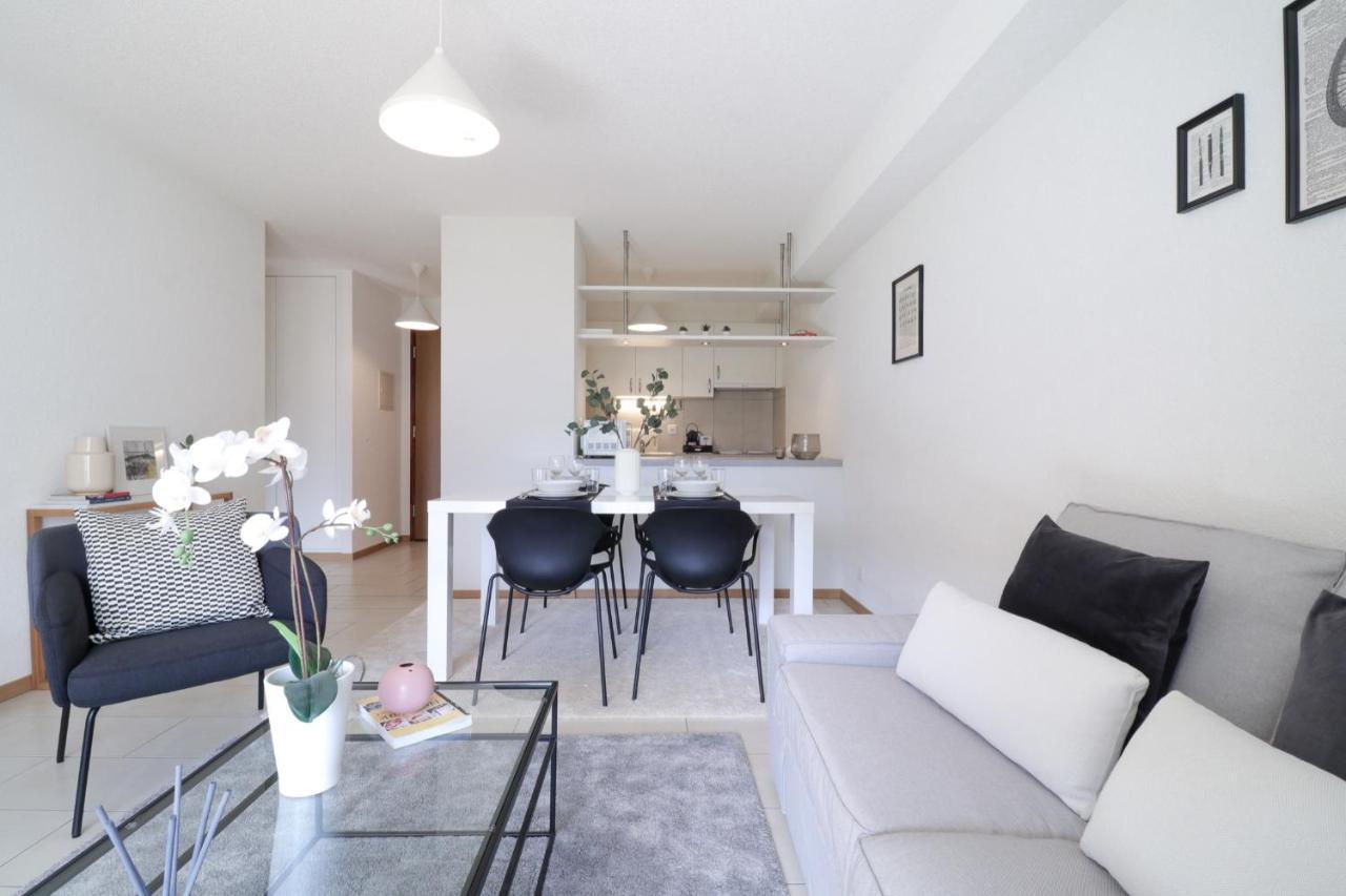 Modern Apartment Close To Martigny Train Station Dış mekan fotoğraf