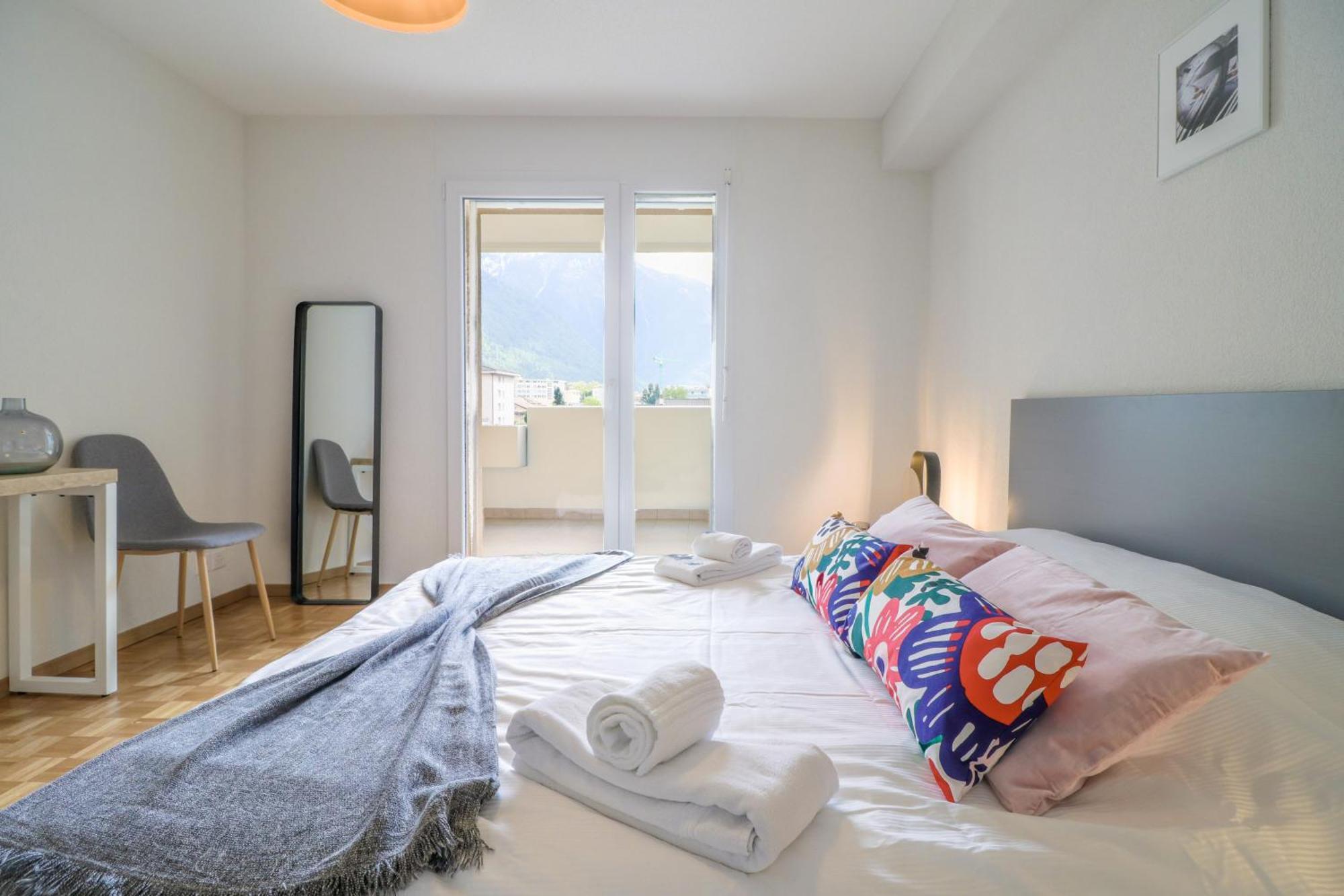 Modern Apartment Close To Martigny Train Station Dış mekan fotoğraf